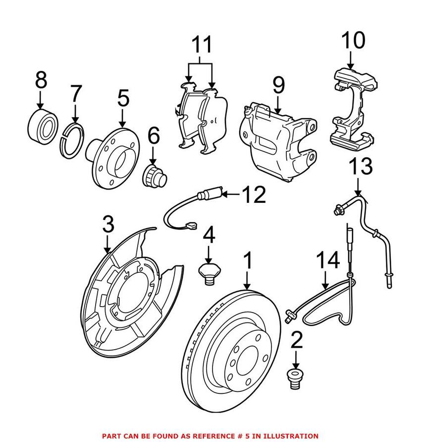 BMW Wheel Hub - Rear 33416783671